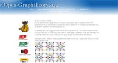 Desktop Screenshot of open-graphtheory.org